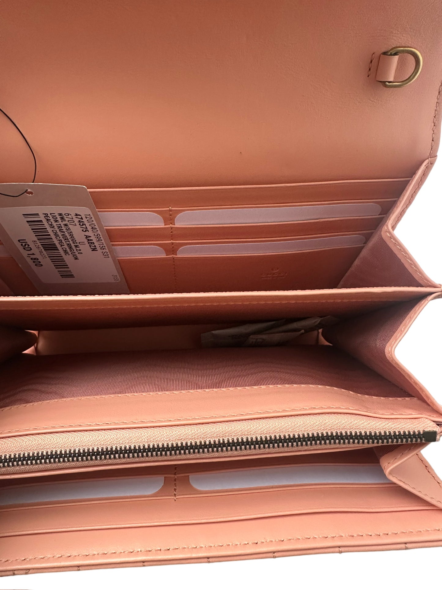 GUCCI - GG Marmont Wallet on Chain Peach