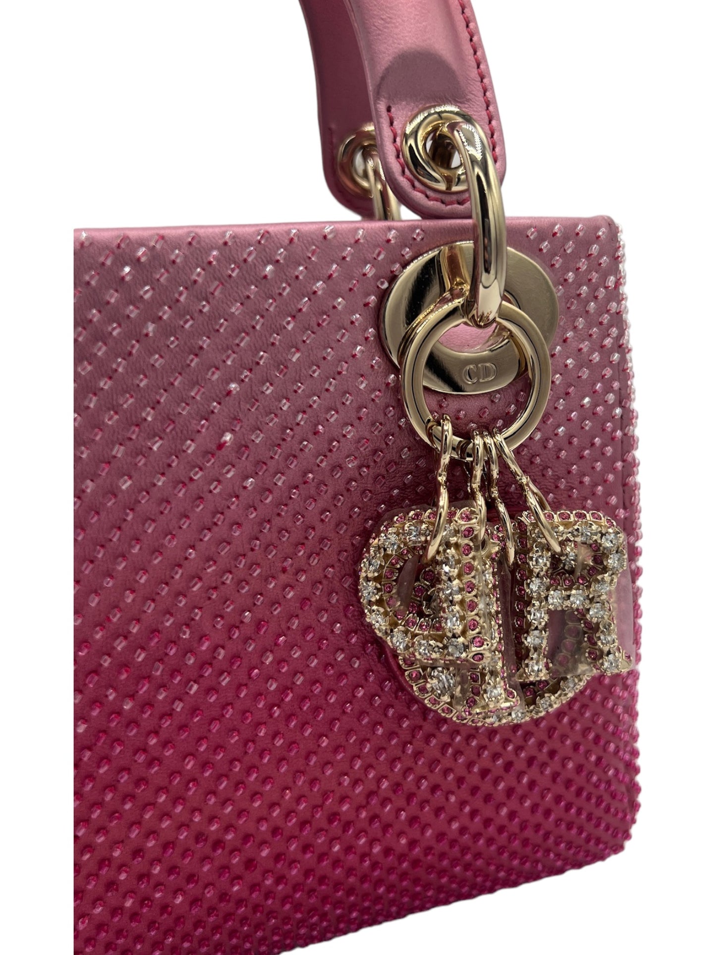 DIOR - Lady Dior Pink Lambskin Handbag