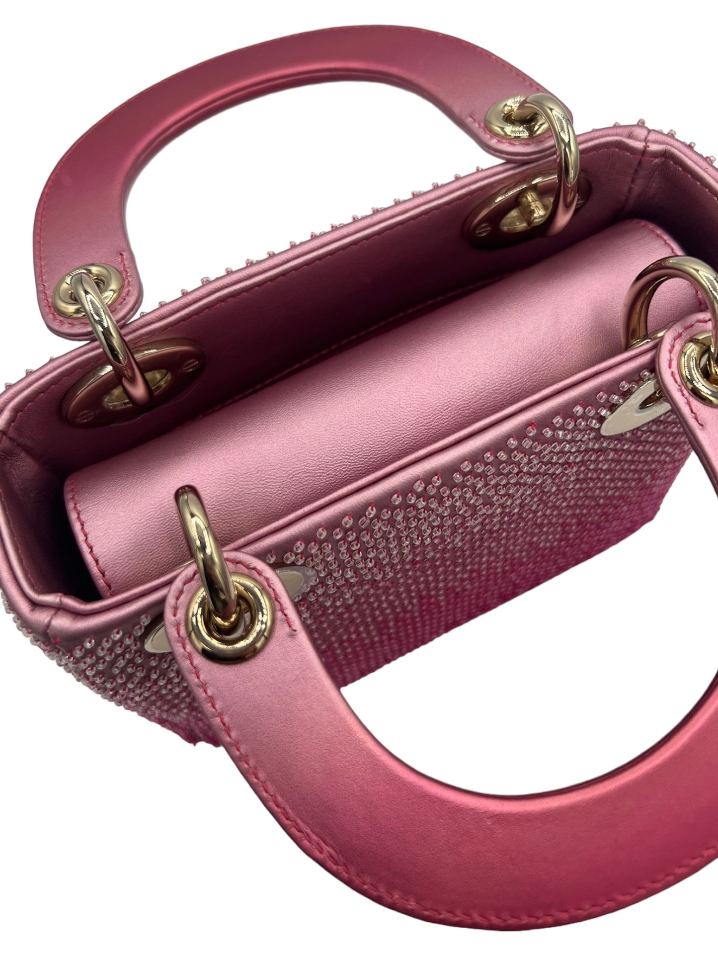 DIOR - Lady Dior Pink Lambskin Handbag