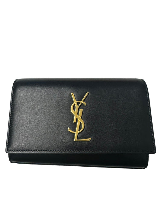 SAINT LAURENT - Black Monogram Clutch