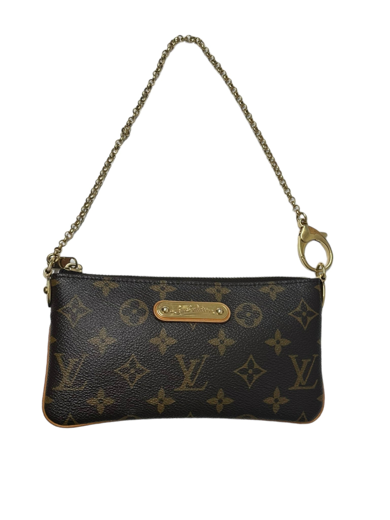 LOUIS VUITTON - Pochette de lona con monograma Milla