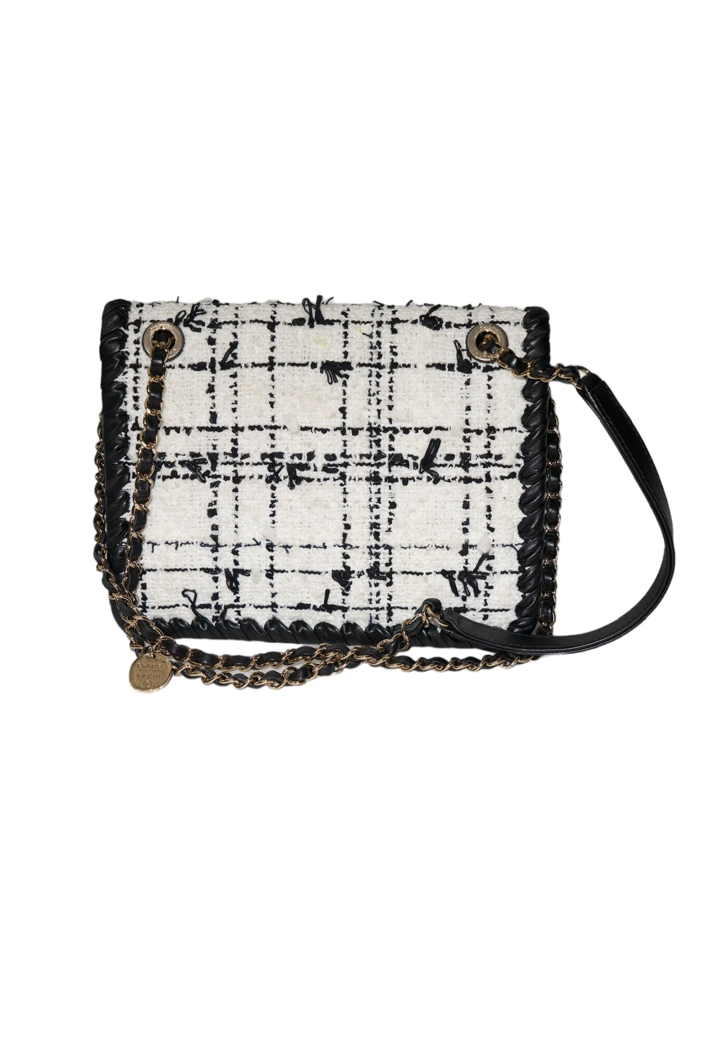 CHANEL - Piel de becerro trenzada en tweed