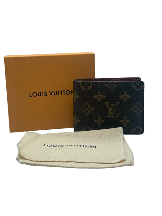 PRE-OWNED LV Bifold Monogram Canvas Short Wallet