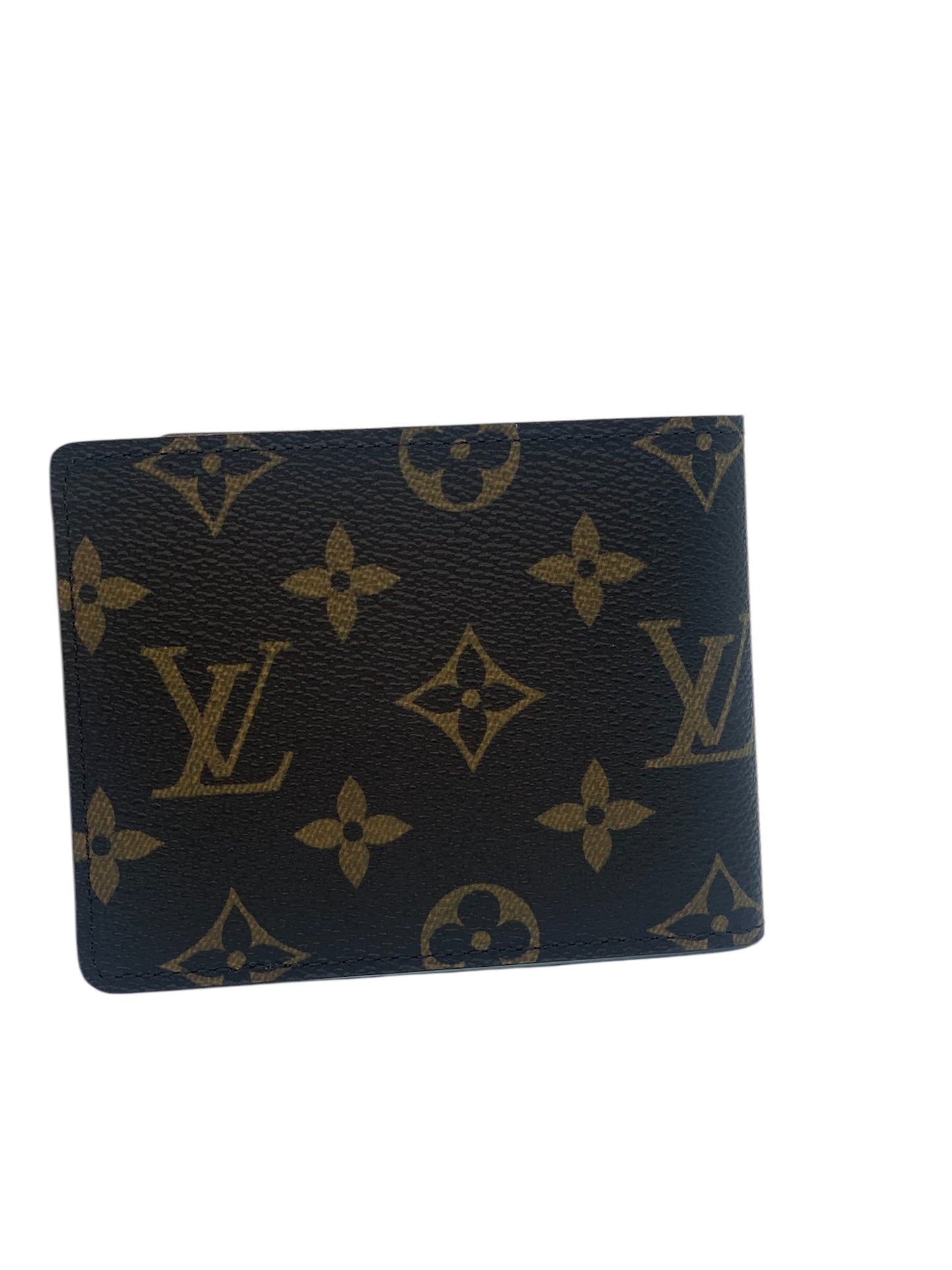 PRE-OWNED LV Bifold Monogram Canvas Short Wallet