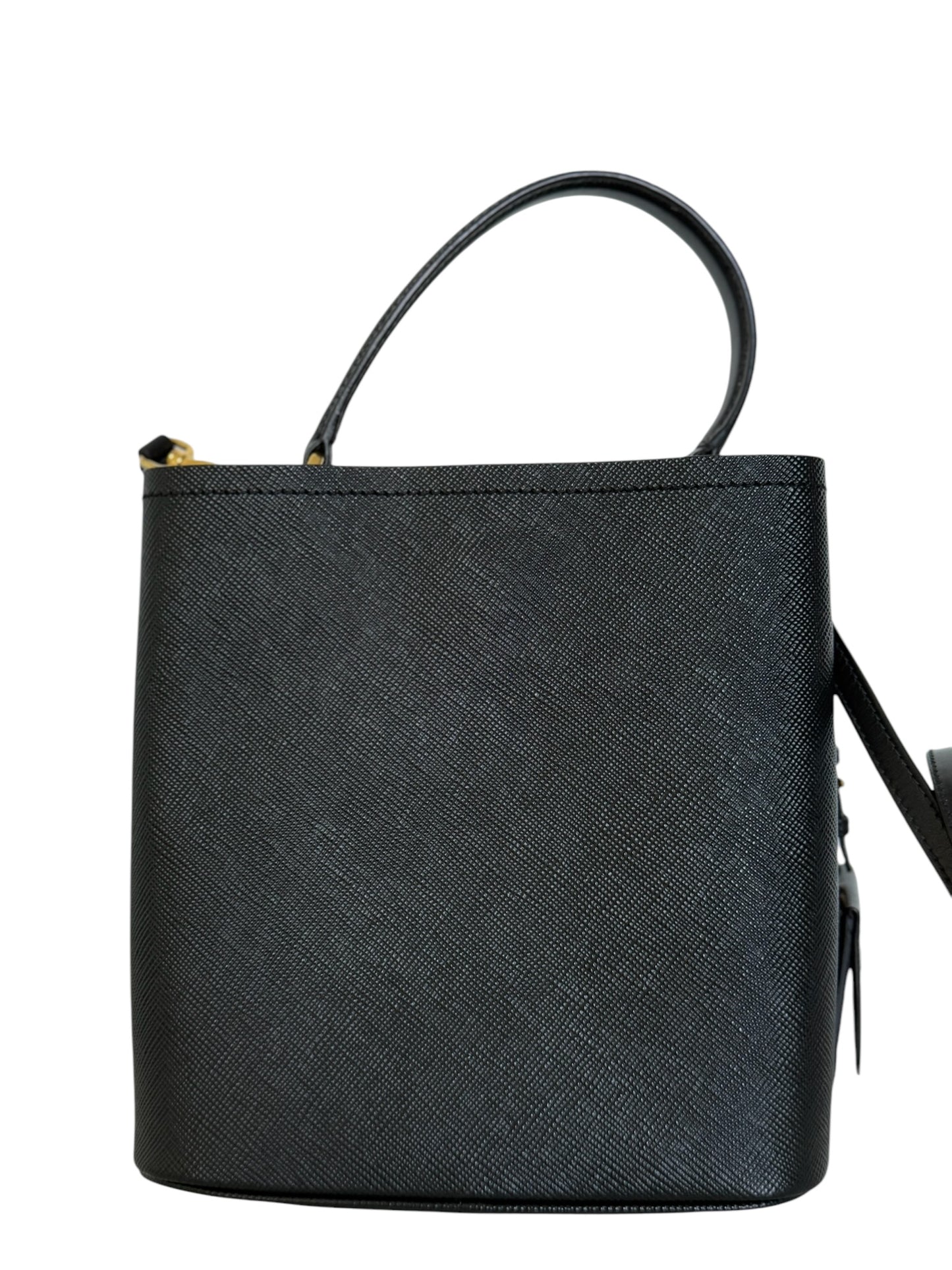 Bolso de hombro Panier Saffiano negro USADO