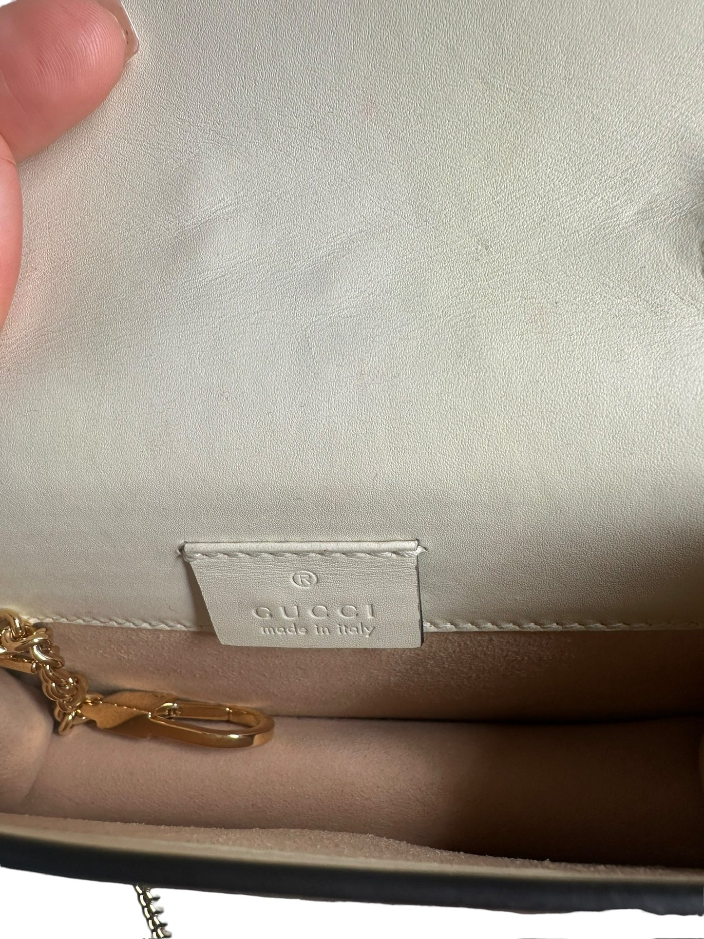 GUCCI - White Super Mini Sylvie Crossbody Bag