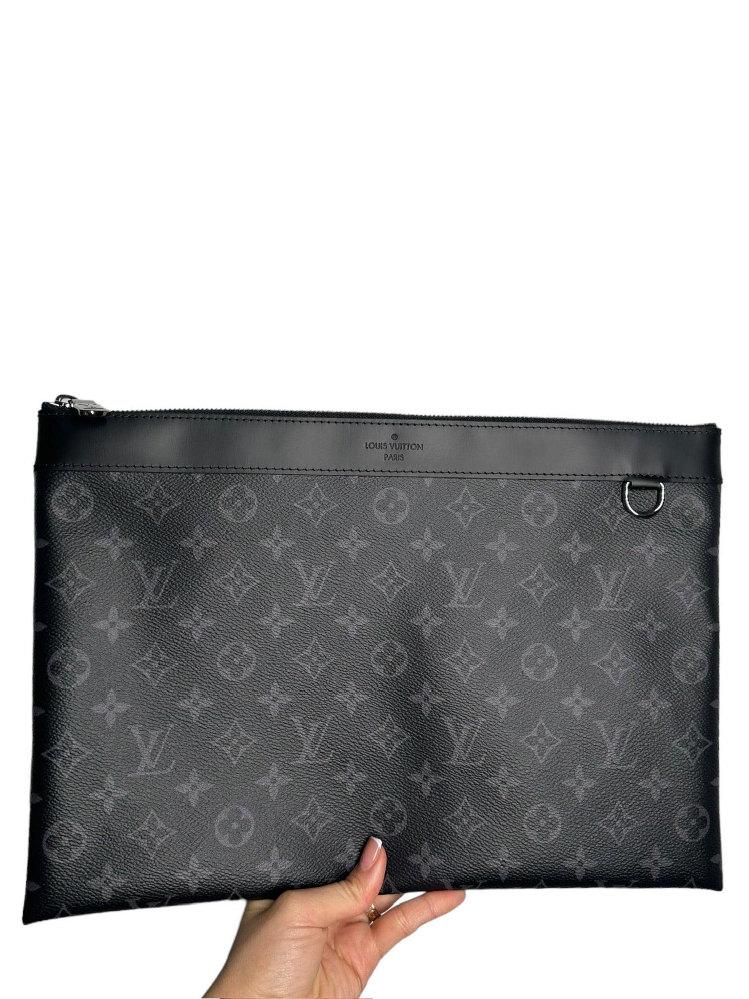 LOUIS VUITTON - Pochette Discovery con monograma Eclipse