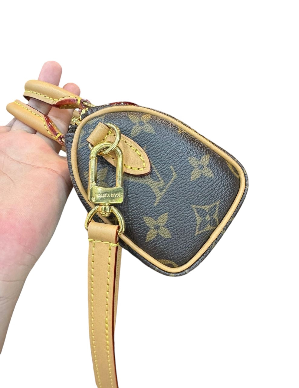 PRE-OWNED LV Monogram Vivienne Nano Speedy Crossbody Bag