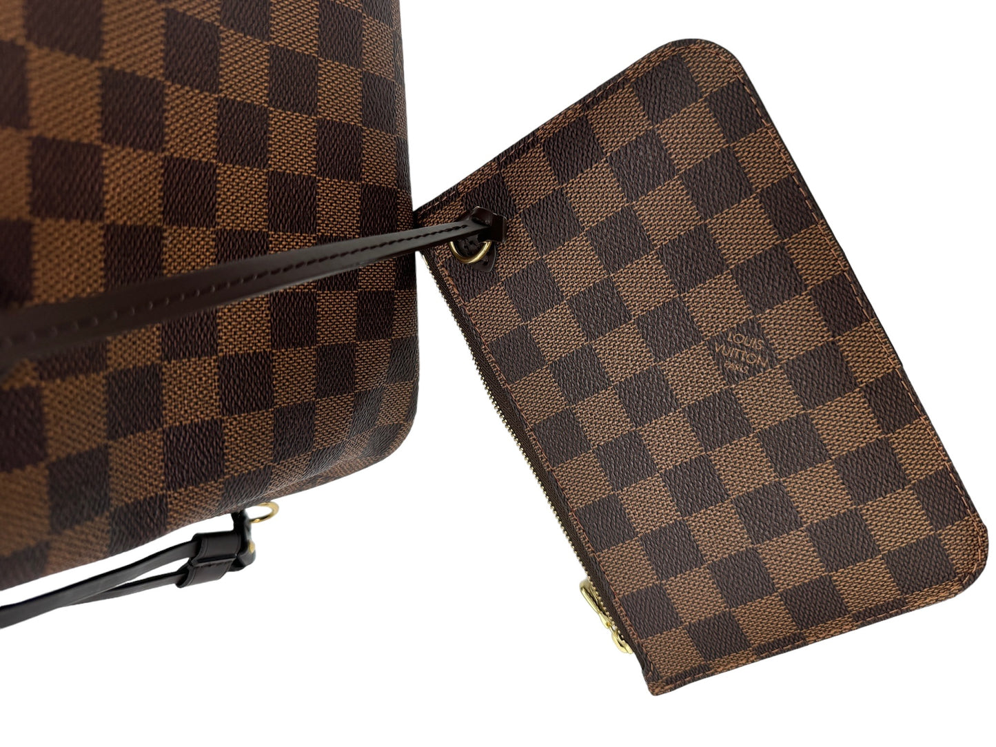 LOUIS VUITTON - Bolso de hombro Neverfull PM de lona Damier Ebene