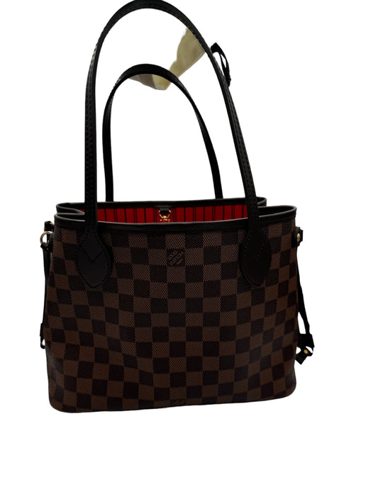 LOUIS VUITTON - Damier Ebene Canvas Neverfull PM Shoulder Bag