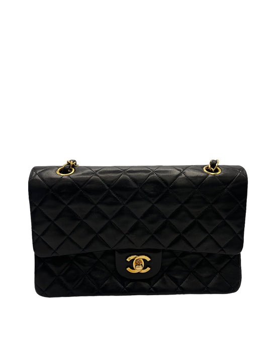 CHANEL - Double Flap Lambskin Matelasse Shoulder Bag