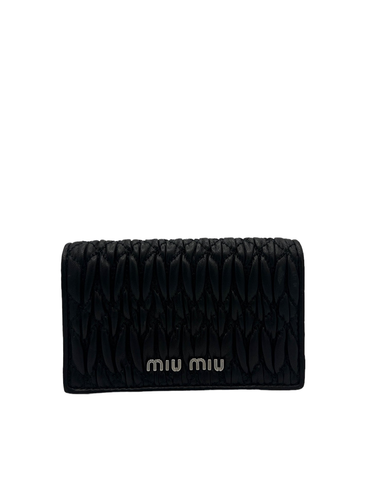 MIUMIU - Matelasse Business Card Holder