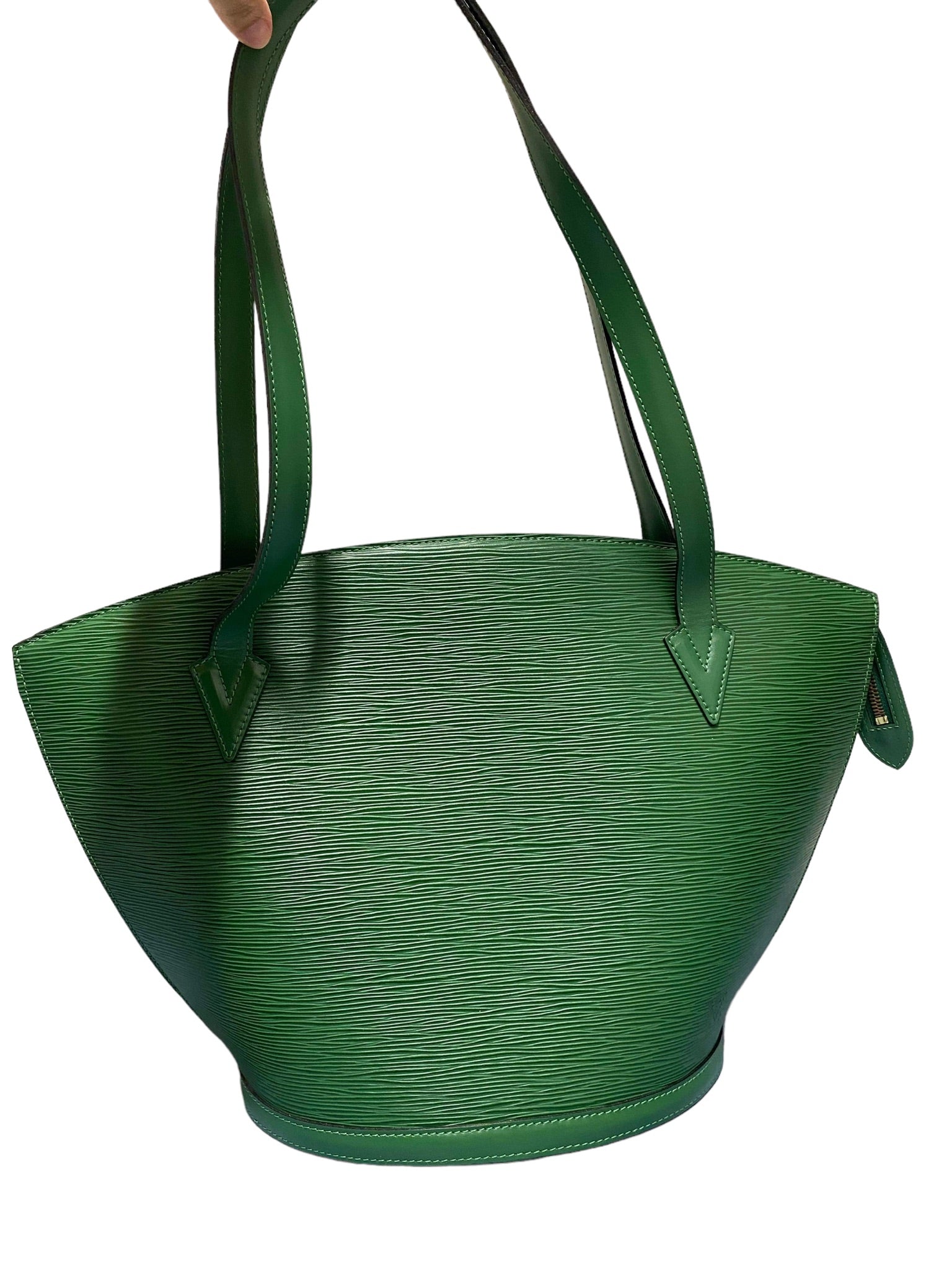 LOUIS VUITTON - Bolso de mano Saint Jacques Epi verde