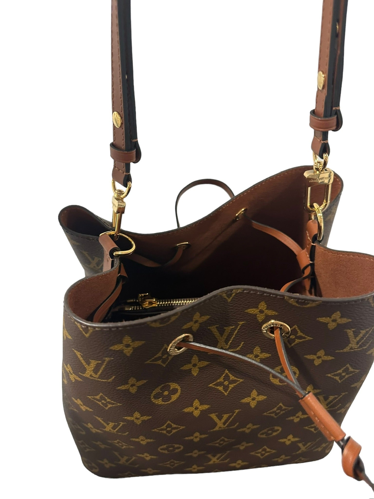 LOUIS VUITTON - Bolso con monograma NeoNoe Caramel