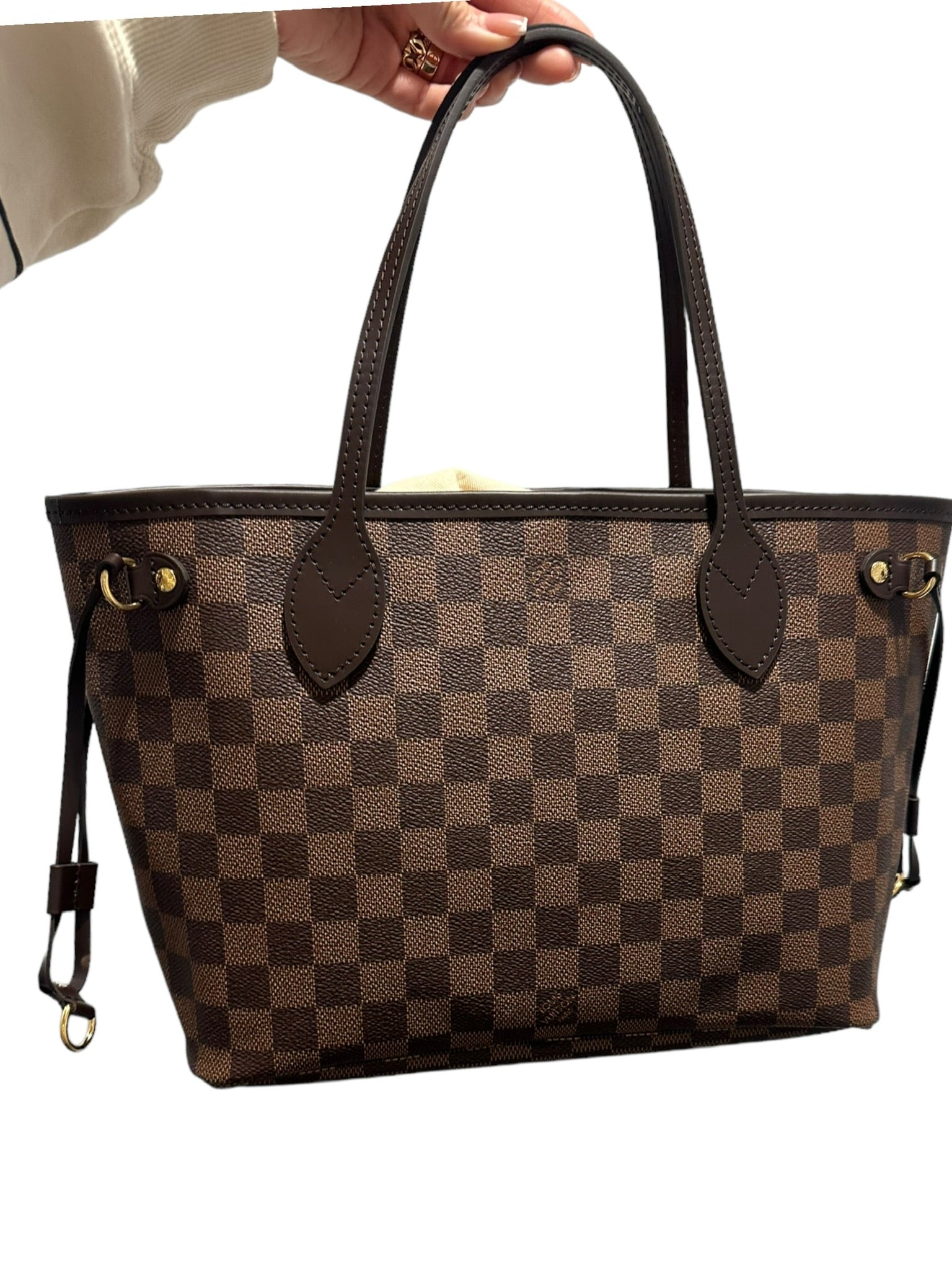 LOUIS VUITTON - Lienzo Damier Ebene Neverfull PM