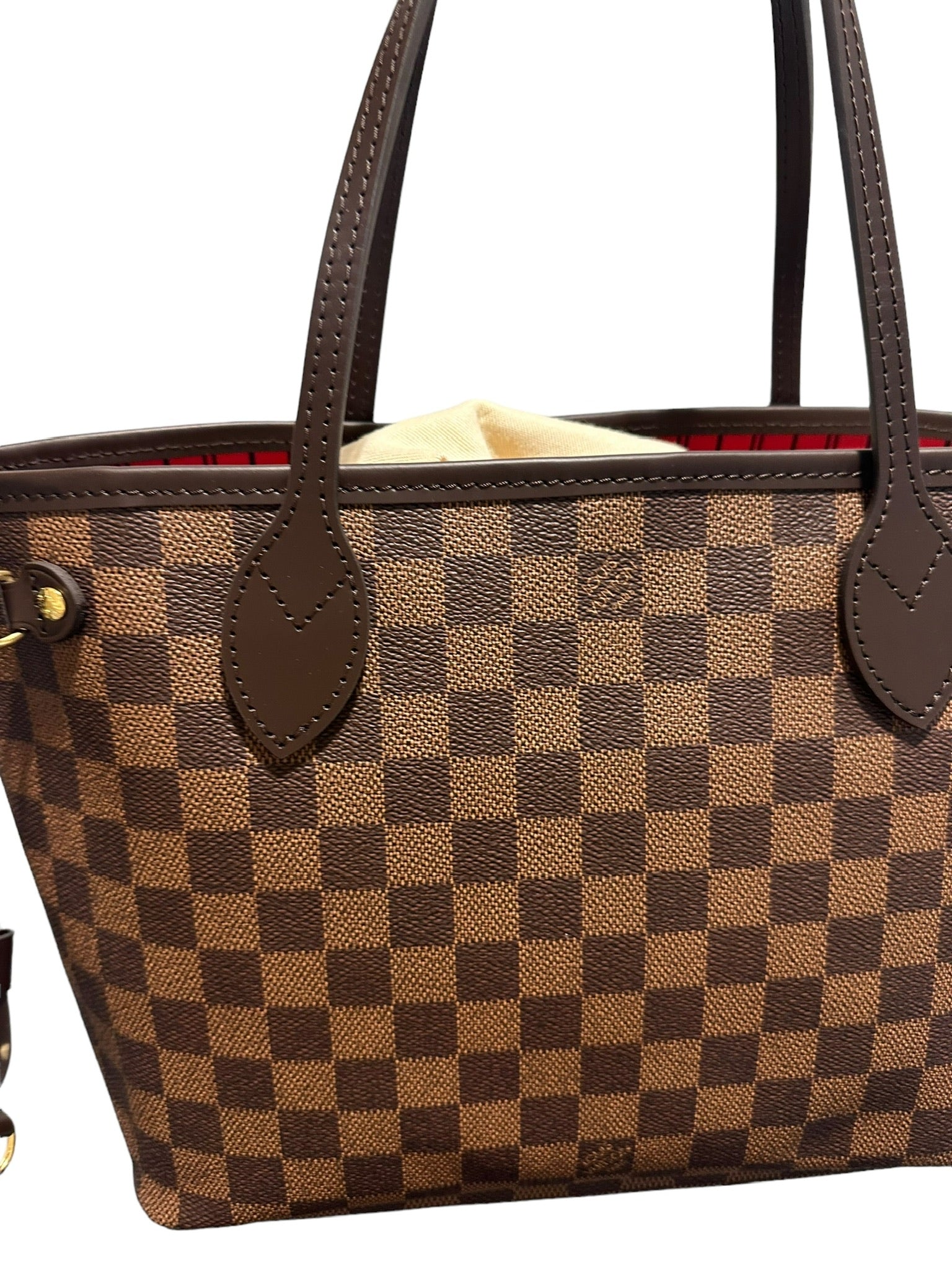 LOUIS VUITTON - Lienzo Damier Ebene Neverfull PM