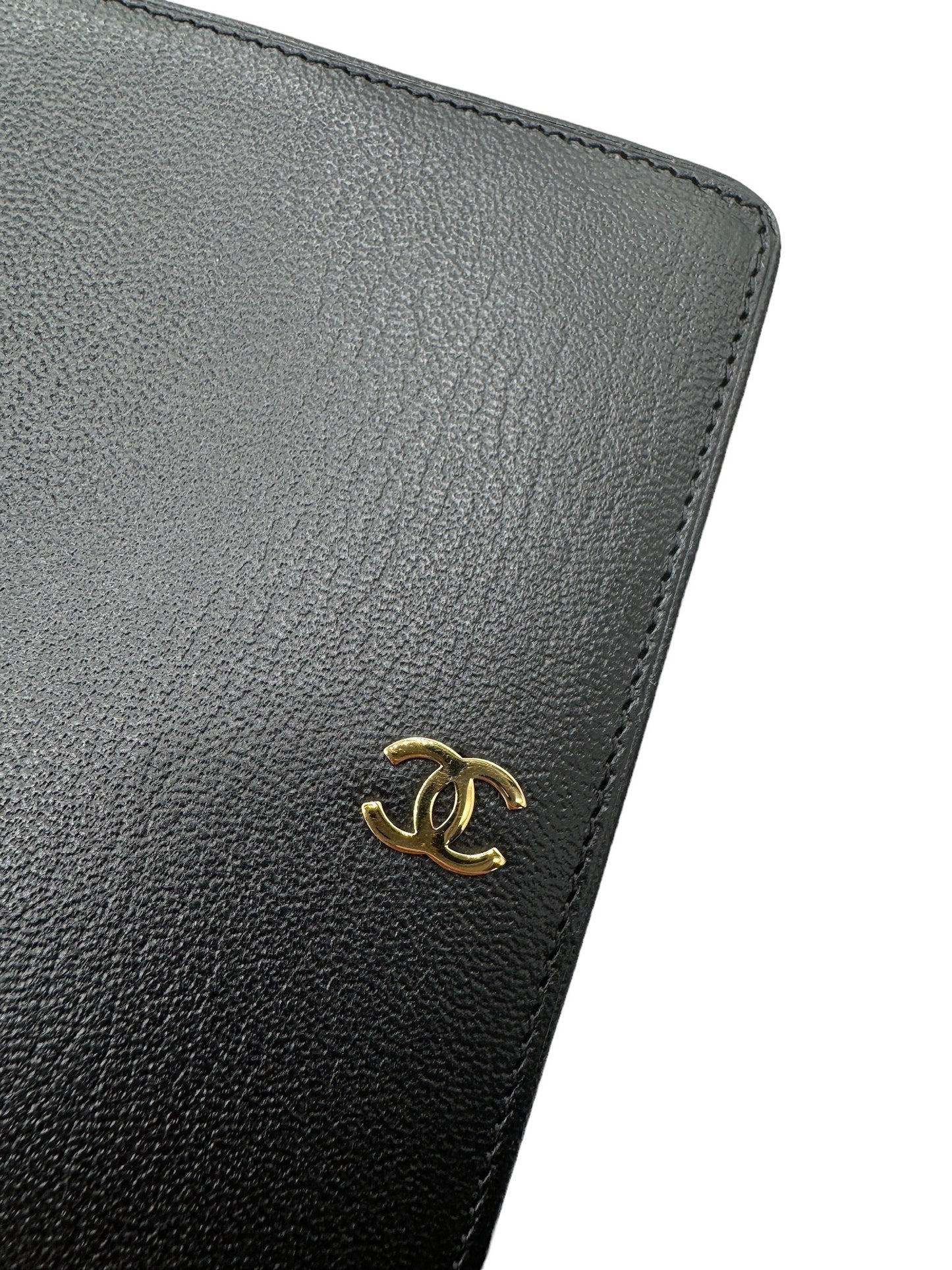 CHANEL - Coco Bifold Wallet Black Leather