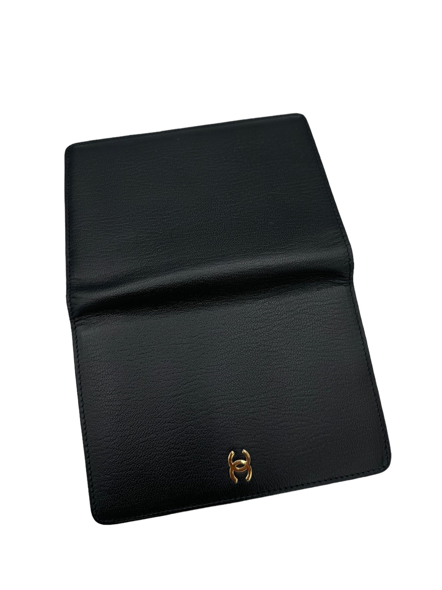 CHANEL - Coco Bifold Wallet Black Leather