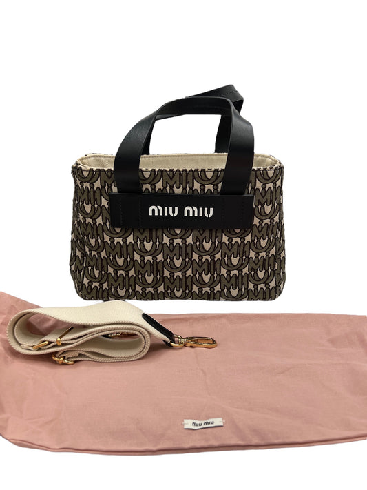 MiuMiu - Jacquard Leather Tote Bag
