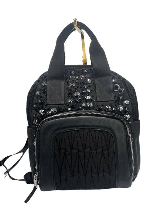 MiuMiu - Black Nylon Backpack