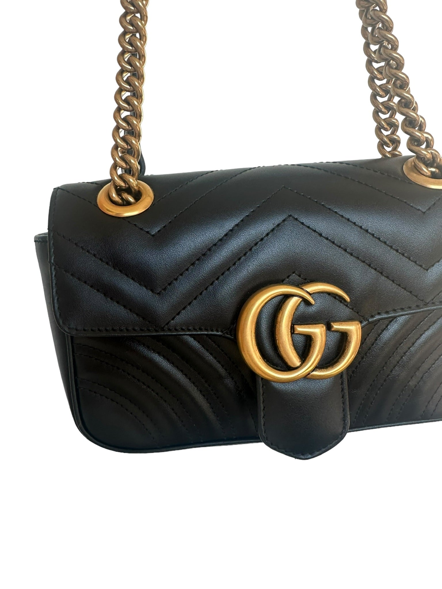 GUCCI - GG Matelasse Marmont negro