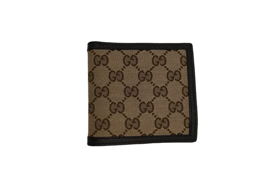 GUCCI - Beige Jacquard GG Bifold Wallet