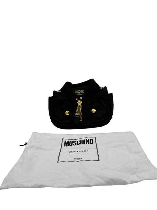 MOSCHINO - Black Nylon Shoulder Bag