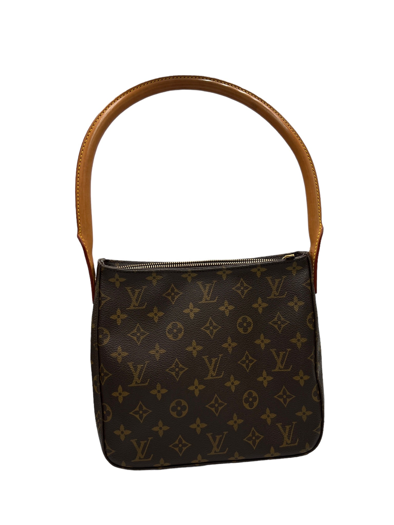 LOUIS VUITTON - Bolso de hombro de lona con monograma MM en bucle