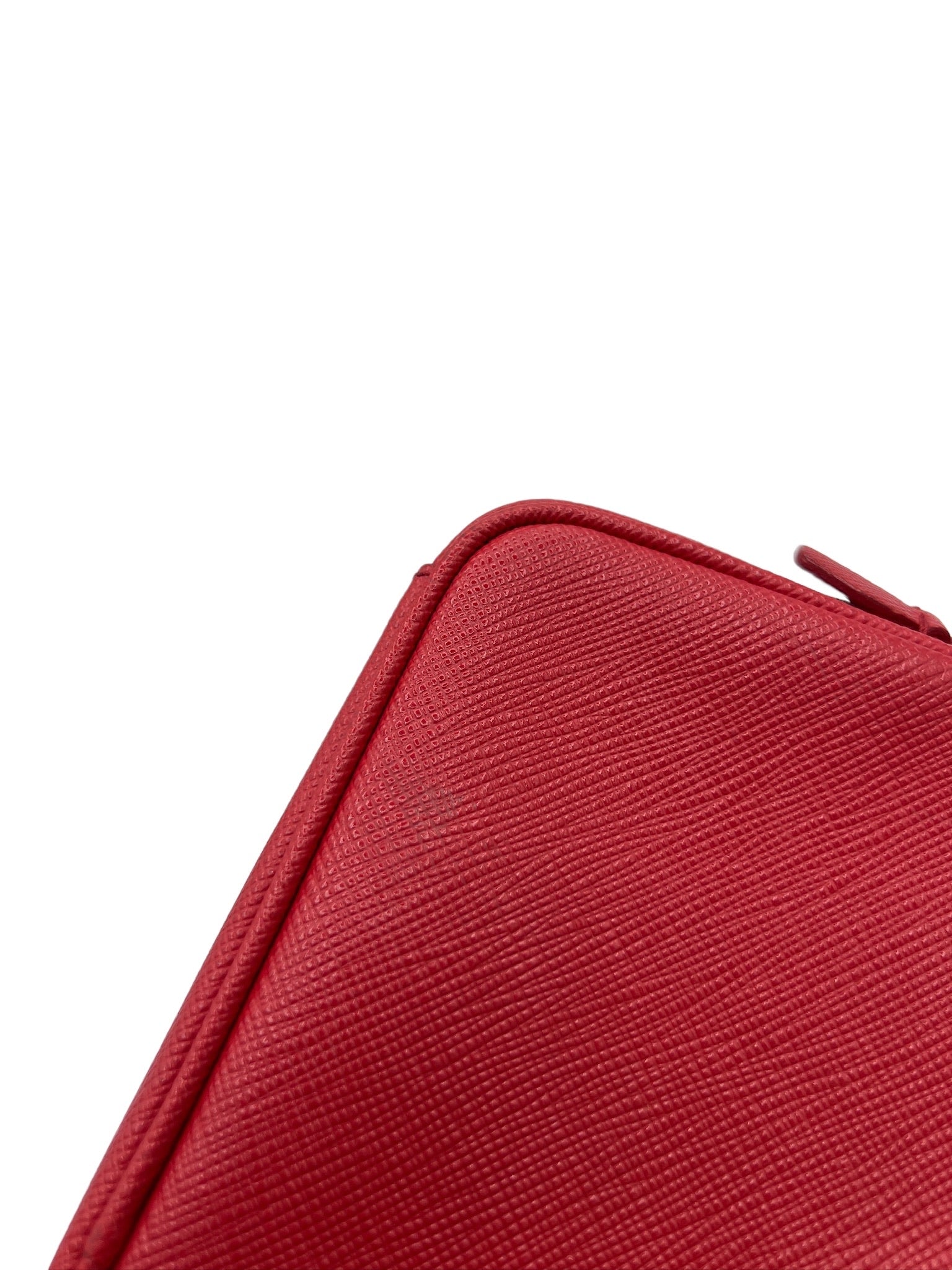 PRADA -  Red Leather Crossbody Bag