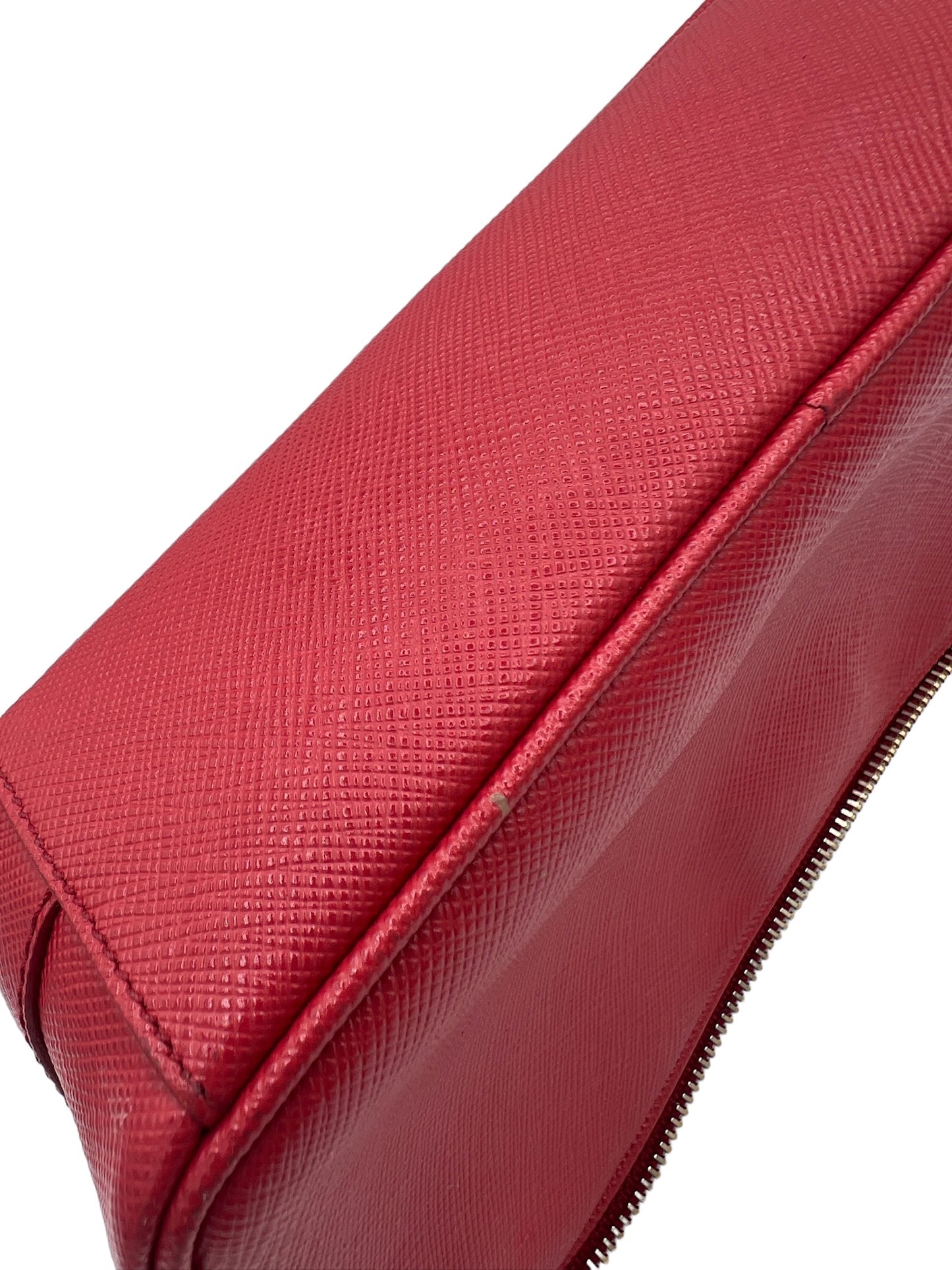 PRADA -  Red Leather Crossbody Bag