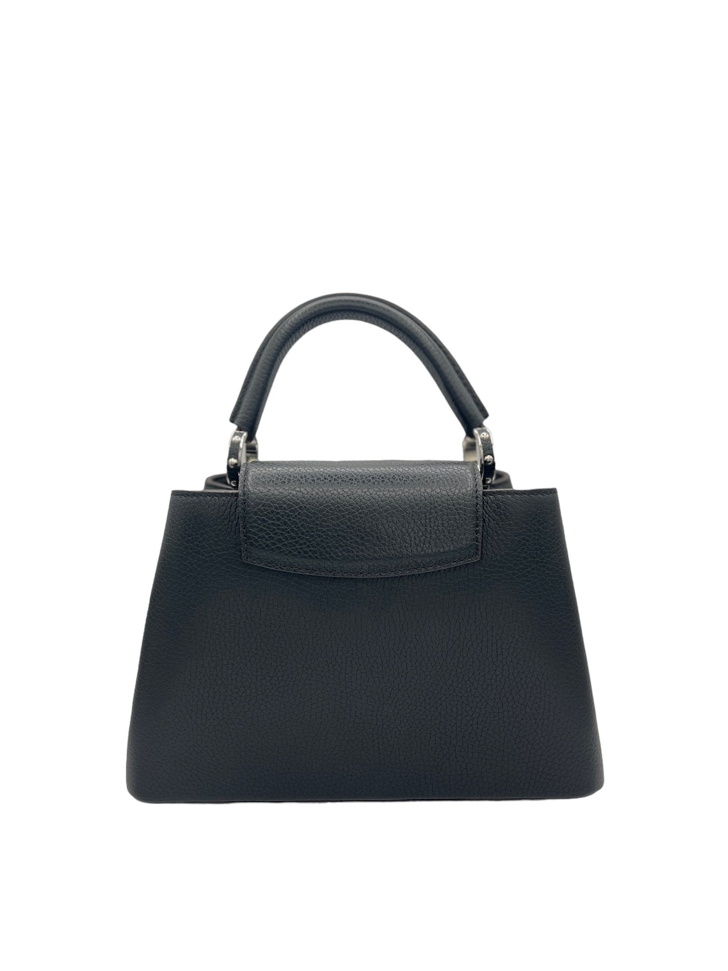 LOUIS VUITTON - Noir Taurillon Leather BB Capucines Handbag