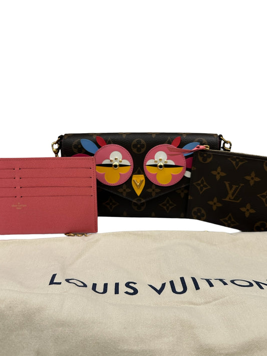 LOUIS VUITTON - Monogram Lovely Birds Pochette Felicie Crossbody Bag