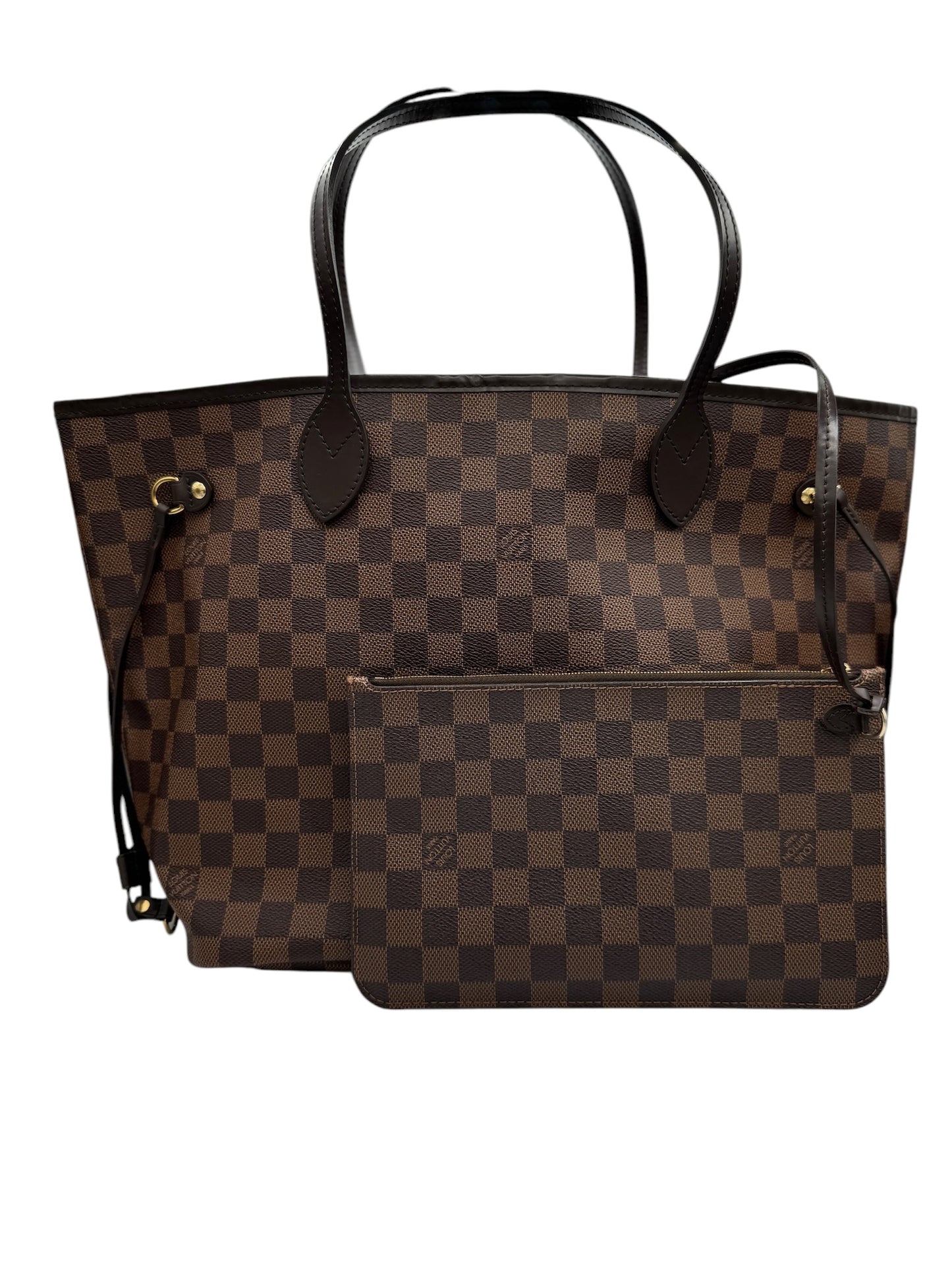 PRE-OWNED LV Neverfull MM Damier Ebene Canvas Tote Bag