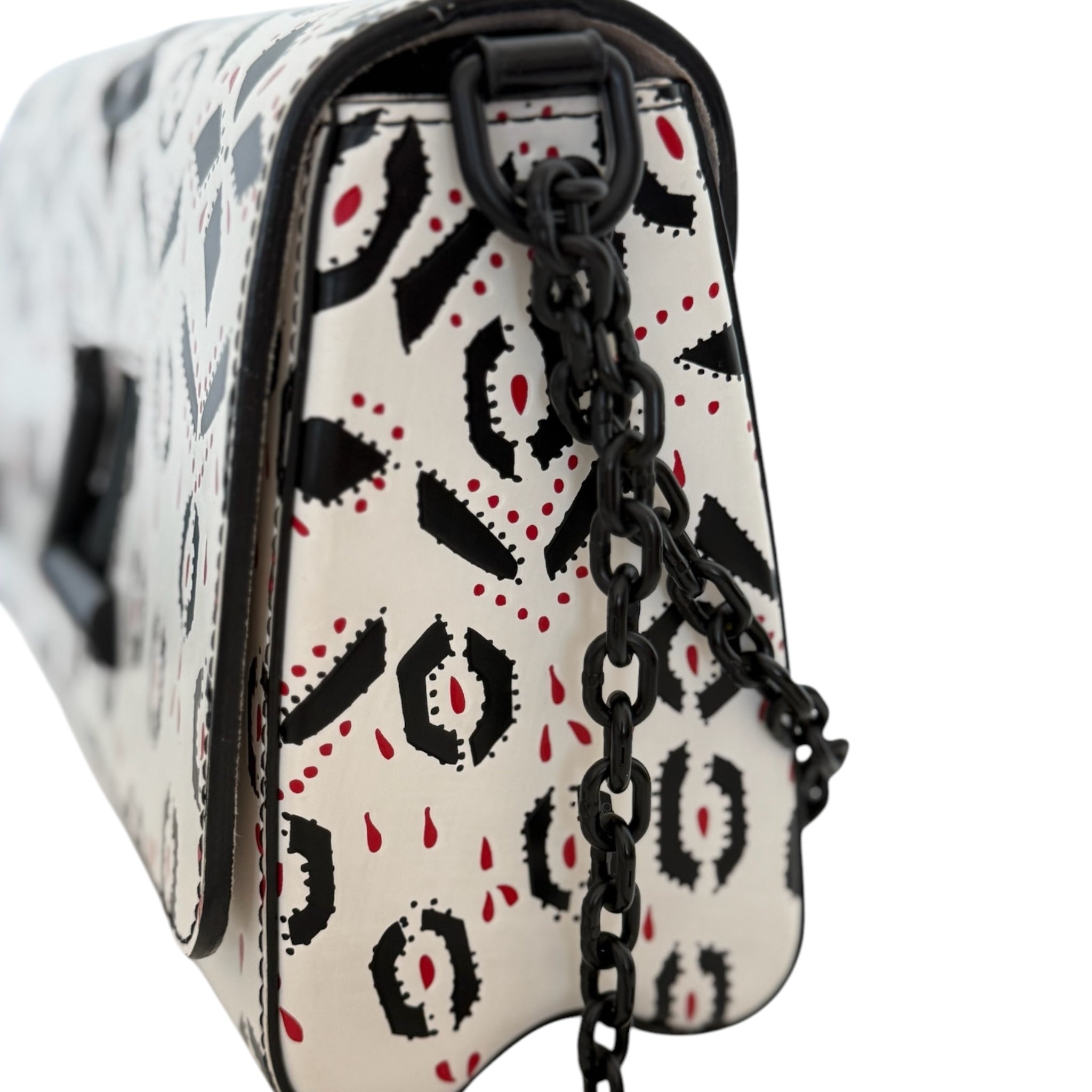 Bolso de hombro LV Twist de piel de becerro con estampado gráfico de segunda mano