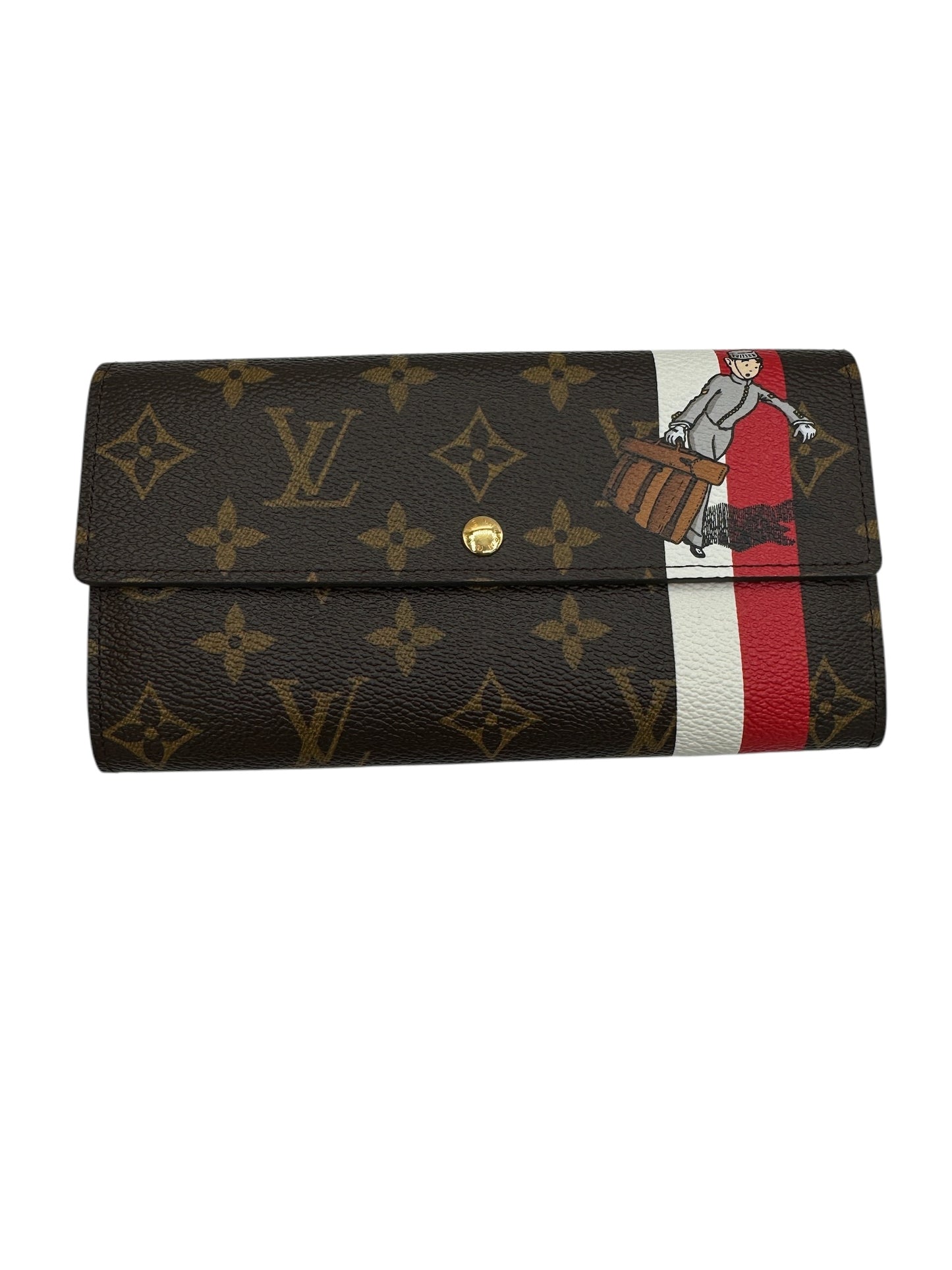 PRE-OWNED LV Monogram Canvas Wallet