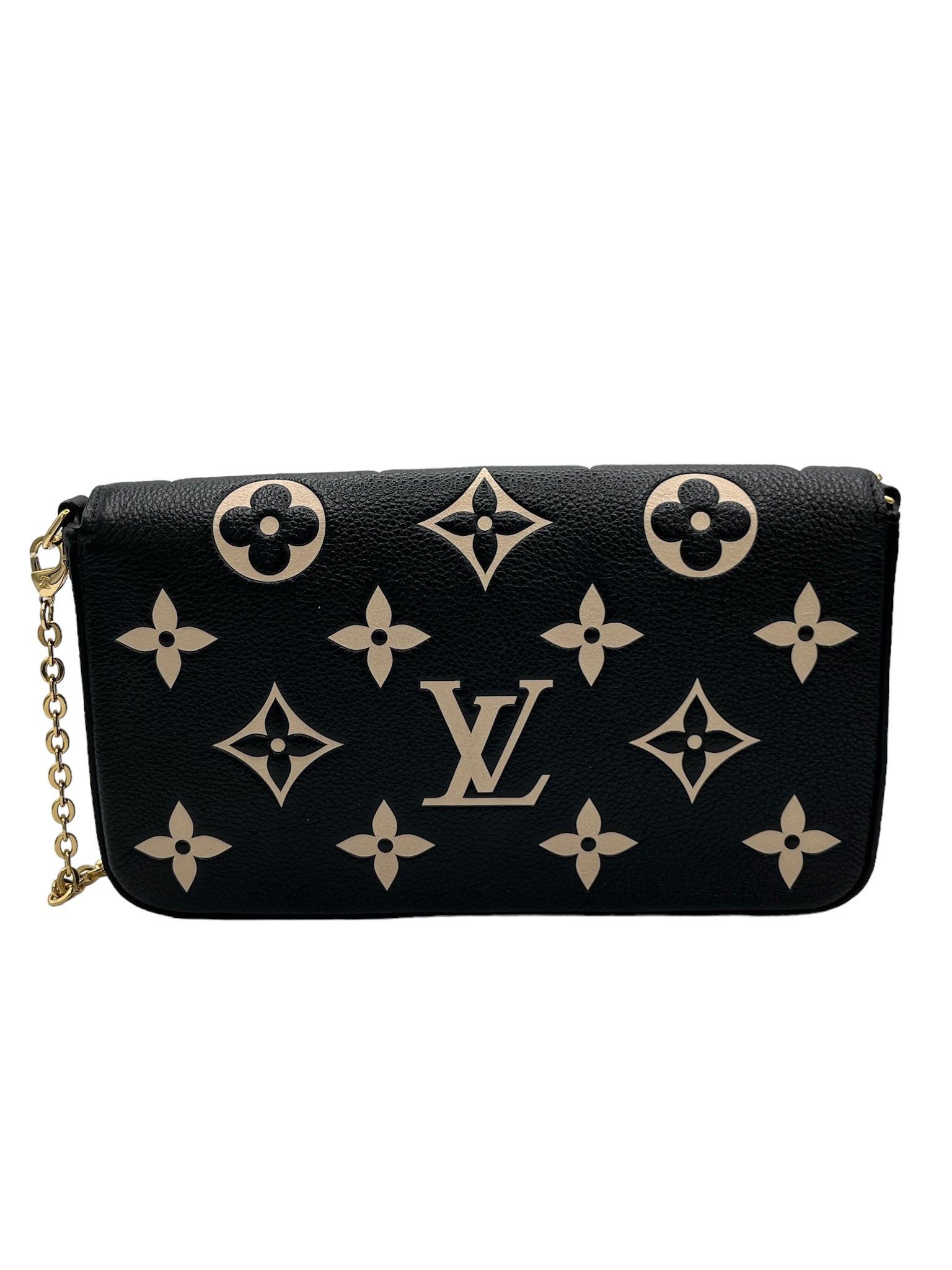 LOUIS VUITTON - Bandolera bicolor con monograma Empreinte Felicie Pochette