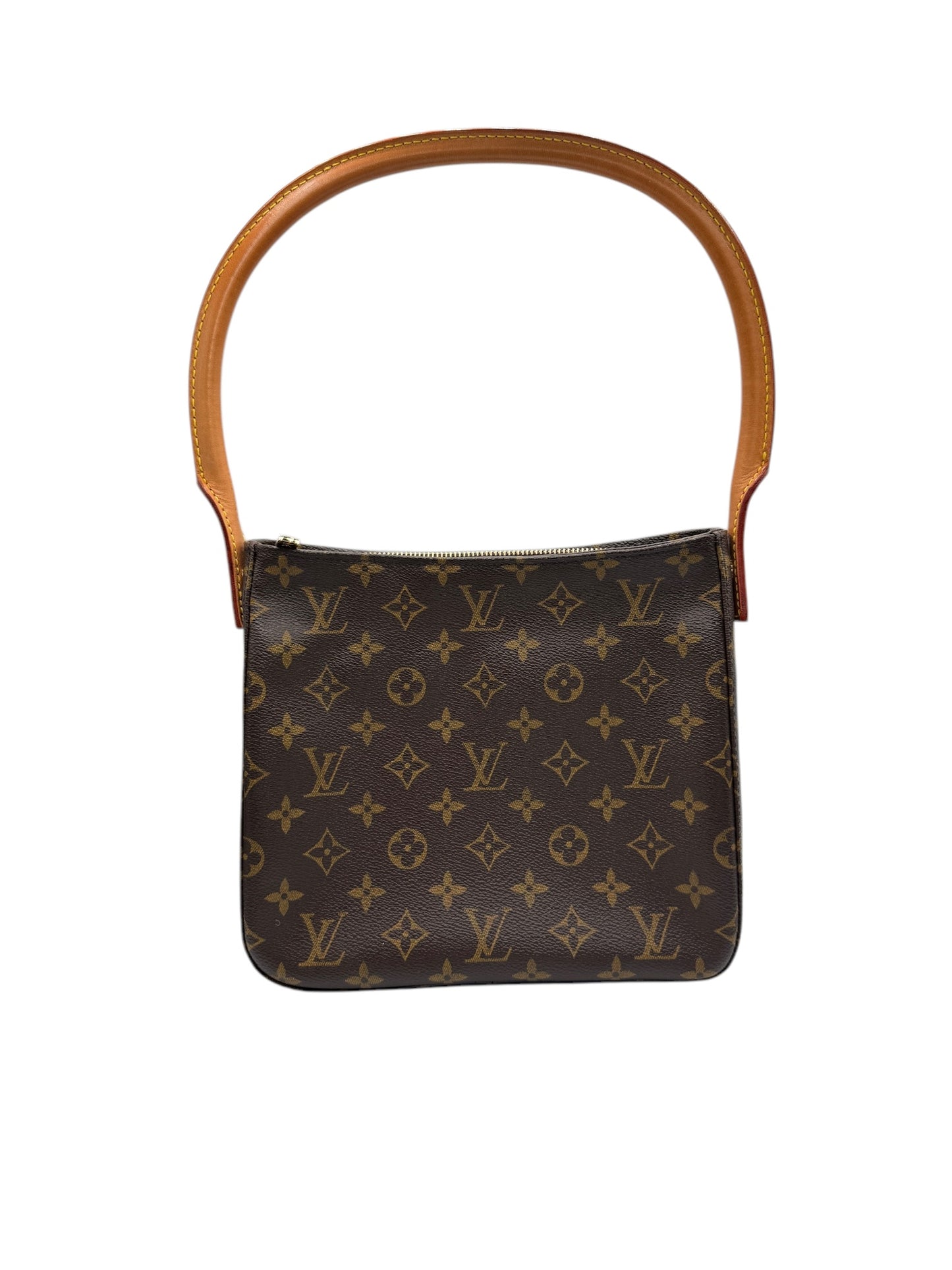 PRE-OWNED LV Looping MM Monogram Canvas Shoulder Bag