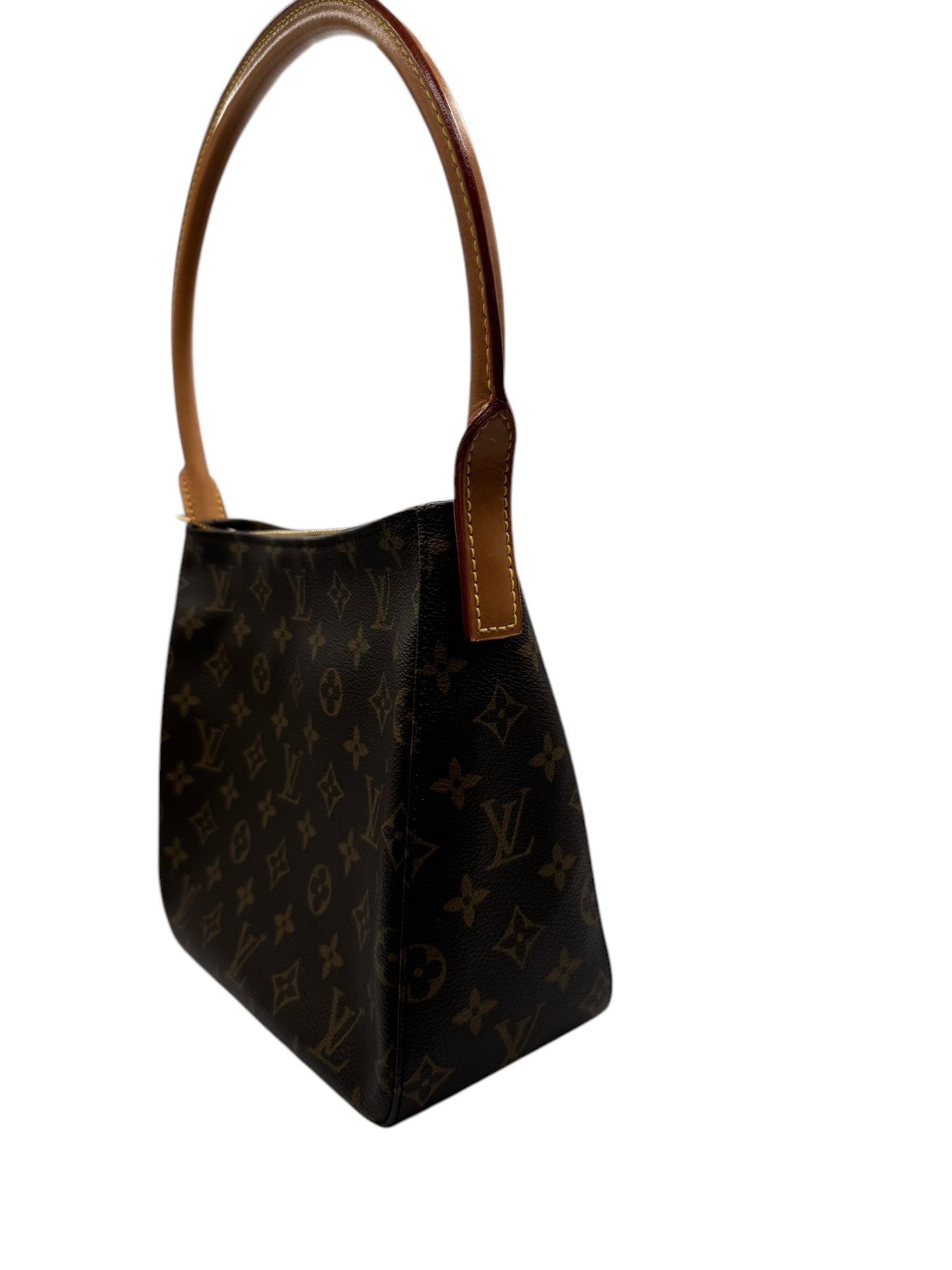 PRE-OWNED LV Looping MM Monogram Canvas Shoulder Bag