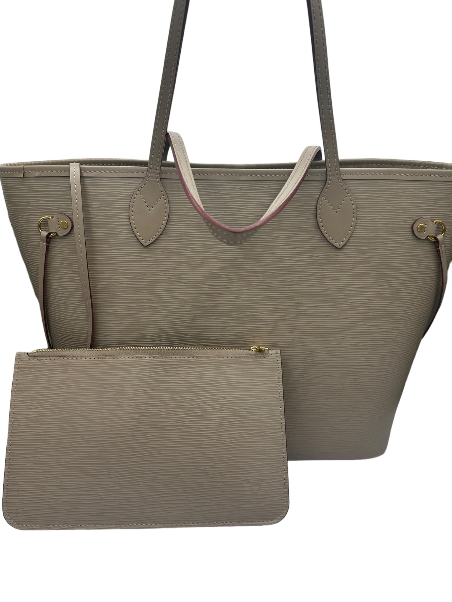 LOUIS VUITTON - Bolso de mano Epi de piel Neverfull MM 