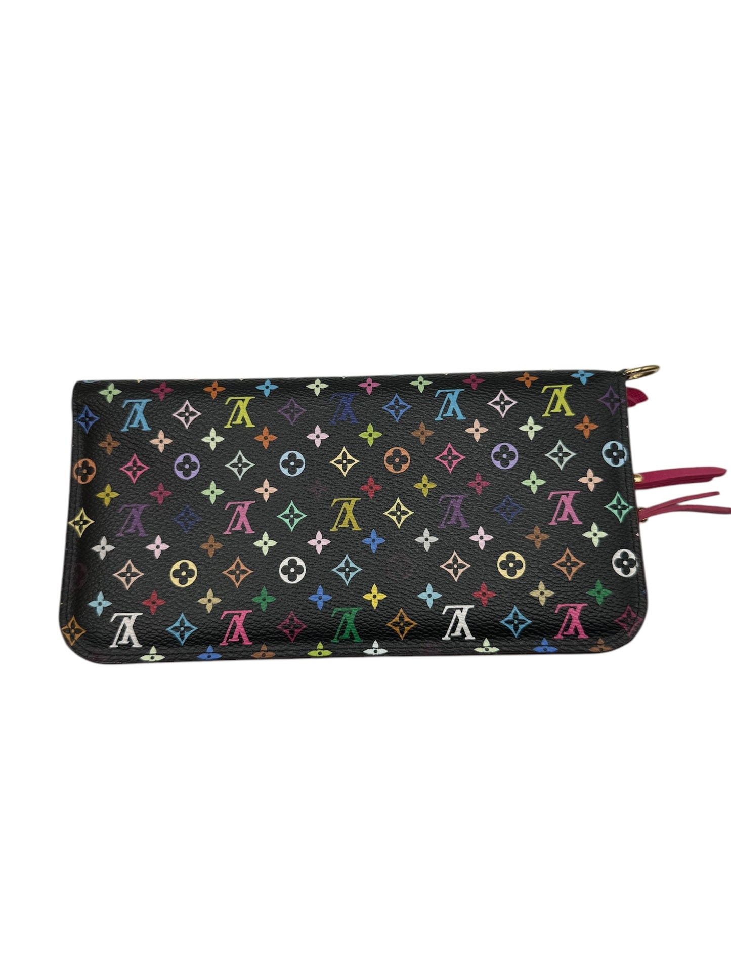 PRE-OWNED LV Black Multicolor Canvas Insolite Wallet