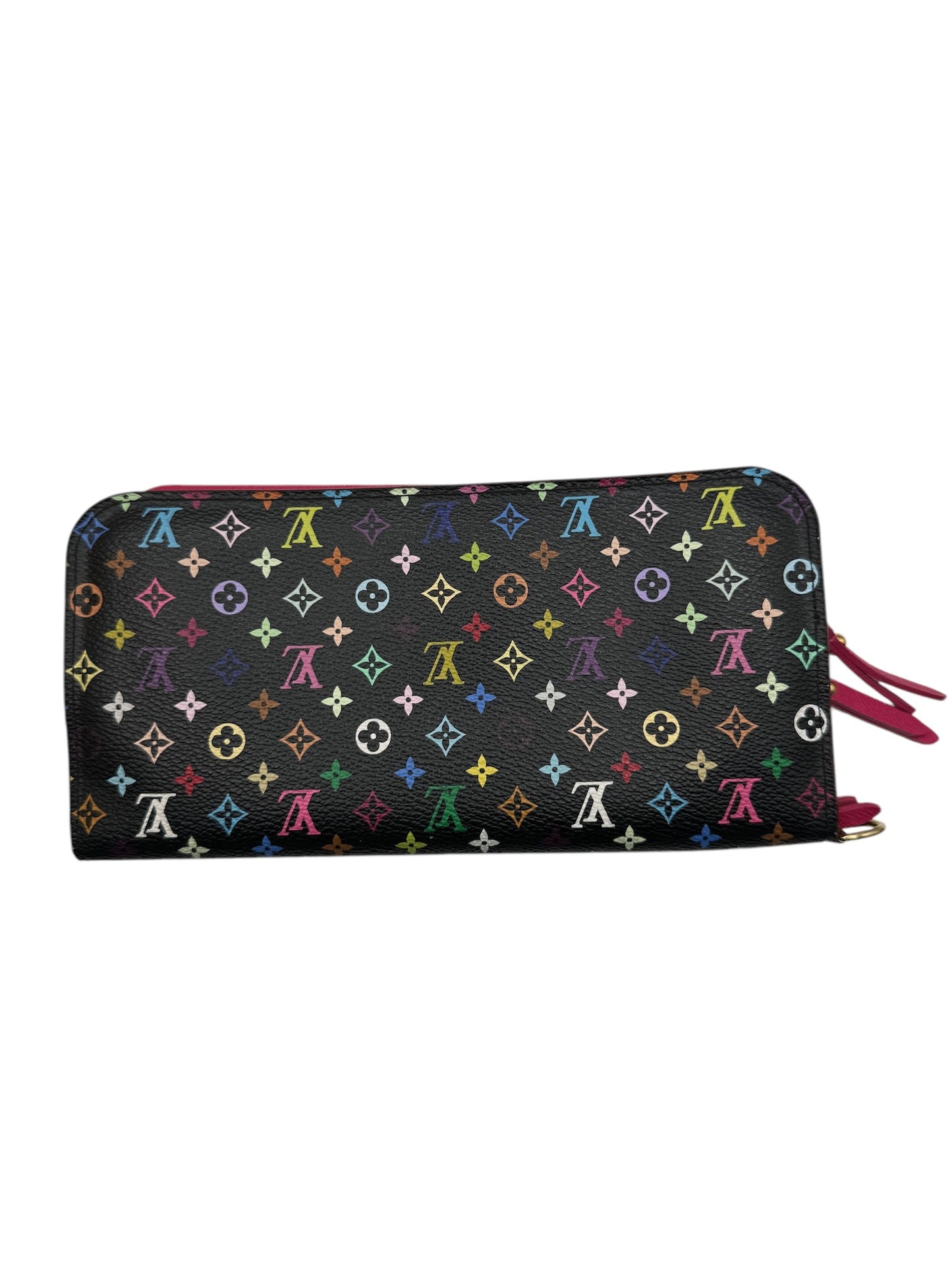 PRE-OWNED LV Black Multicolor Canvas Insolite Wallet