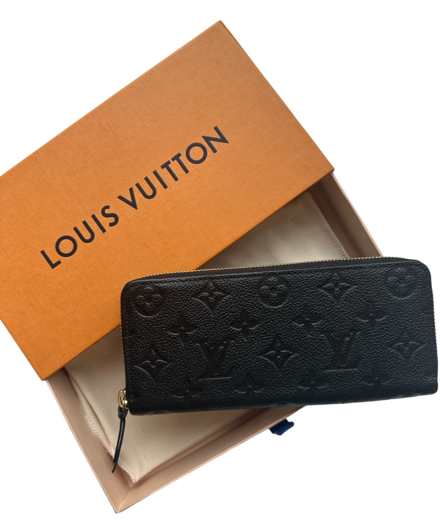 LOUIS VUITTON - Cartera Empreinte Clemente negra