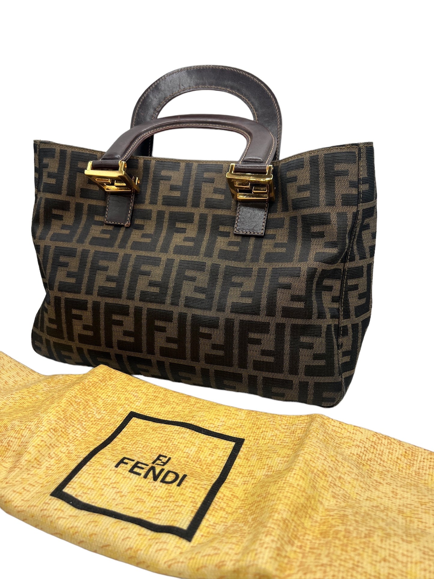 FENDI - Nylon Jacquard FF Zucca Tote Bag