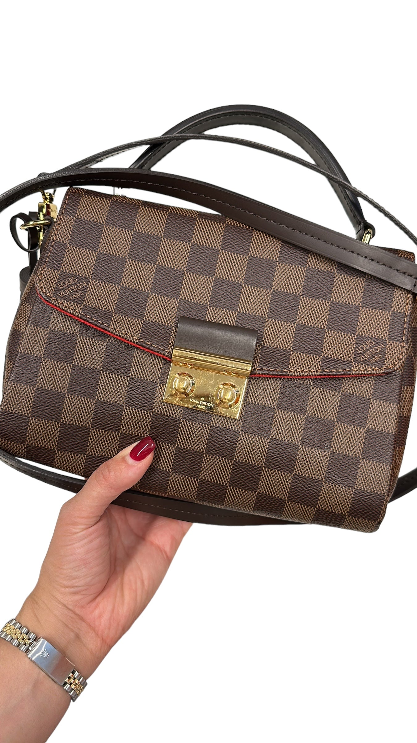 LOUIS VUITTON - Damier Ebene Canvas Croisette