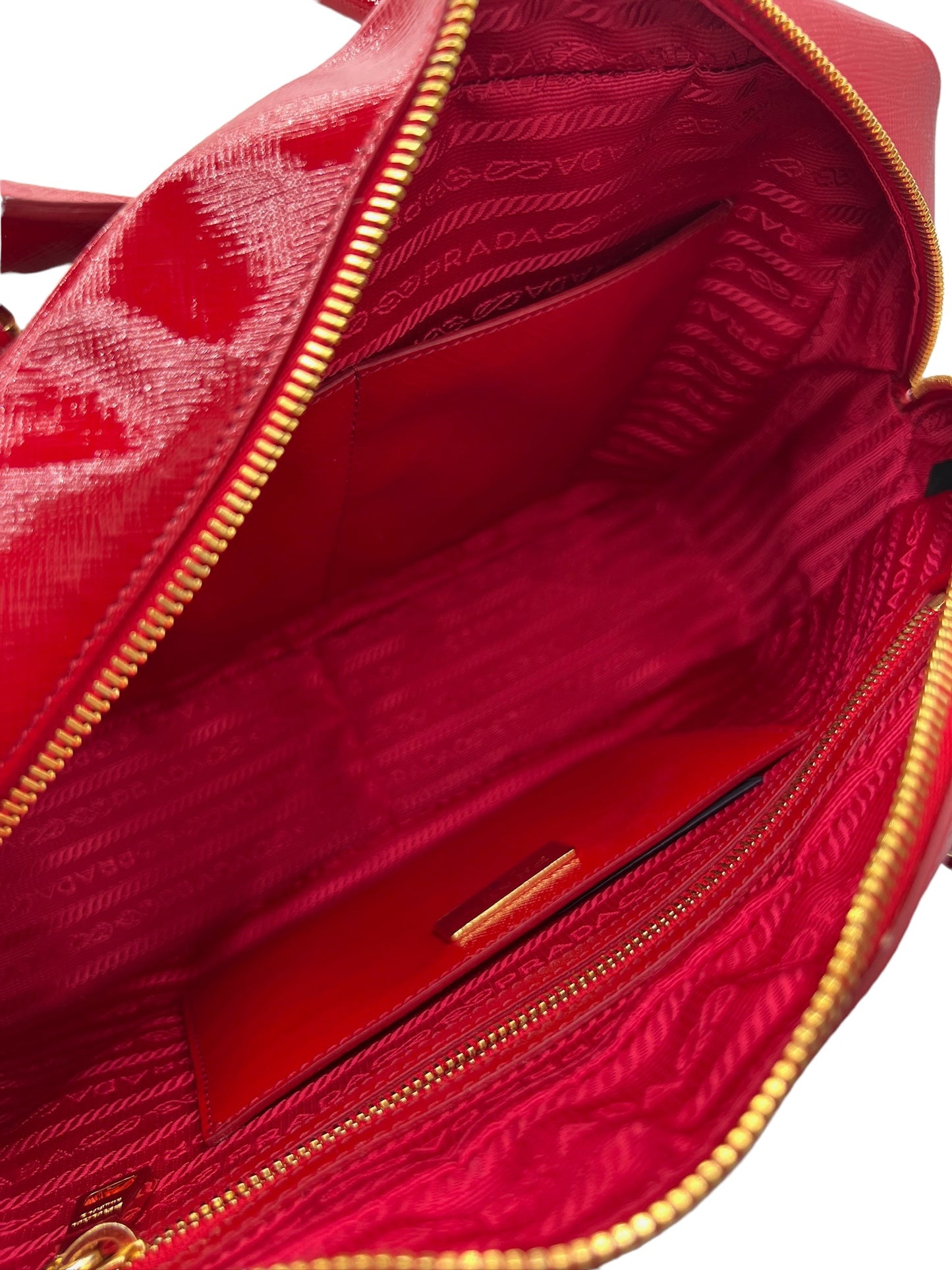 PRADA - Red Patent Leather Handbag