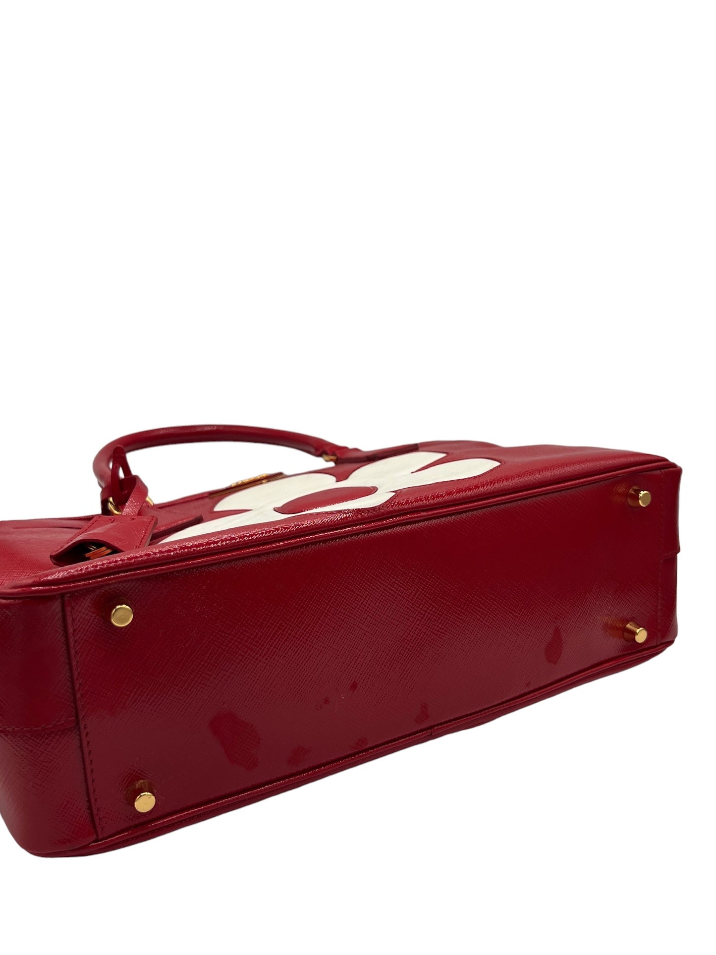 PRADA - Red Patent Leather Handbag