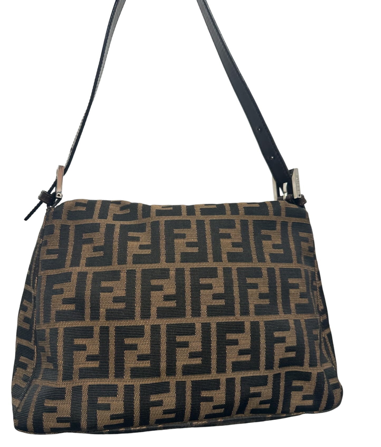 FENDI - Tobacco Zucca Canvas Mamma Baguette