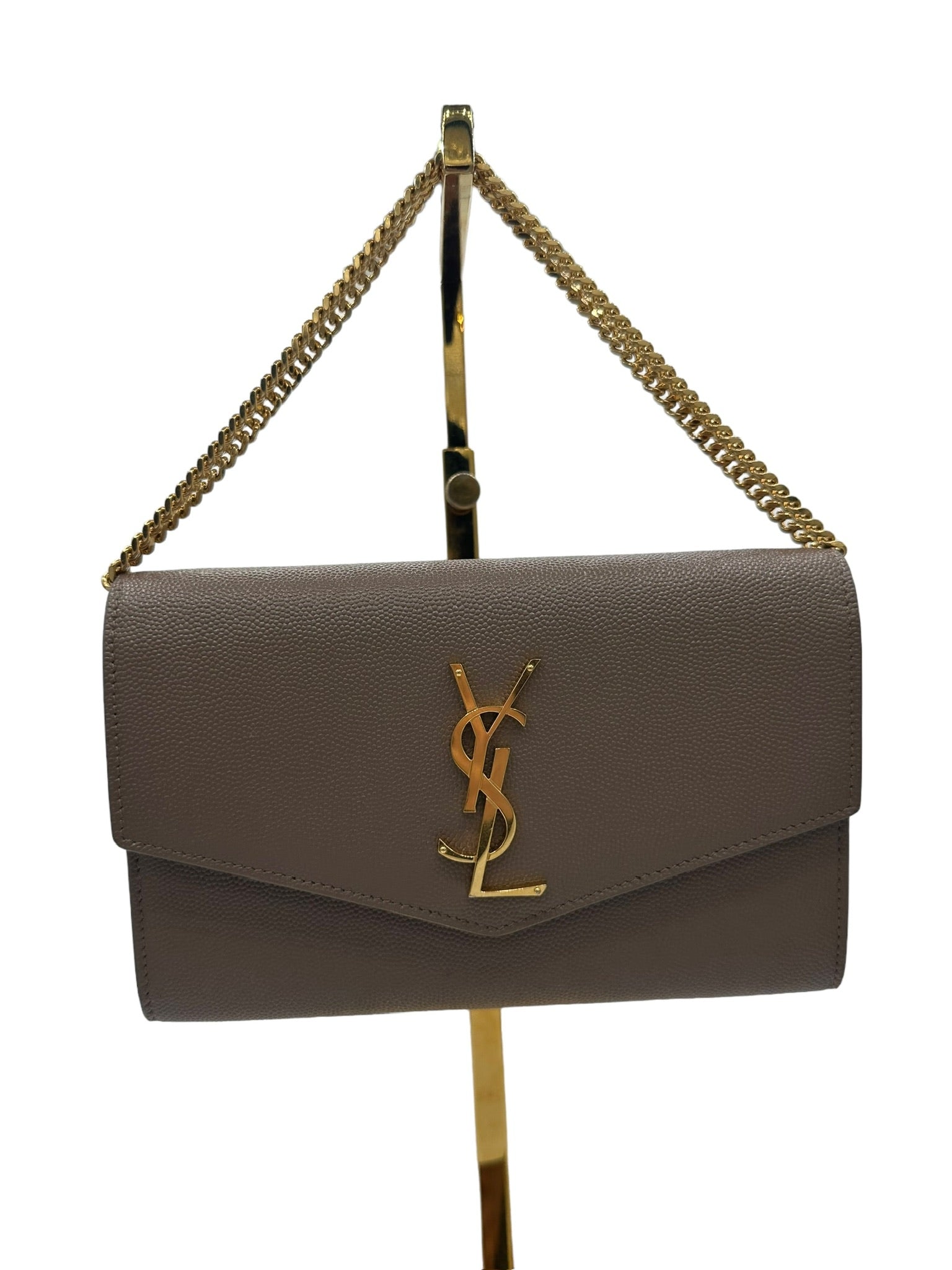 SAINT LAURENT - Uptown Chain Wallet Leather
