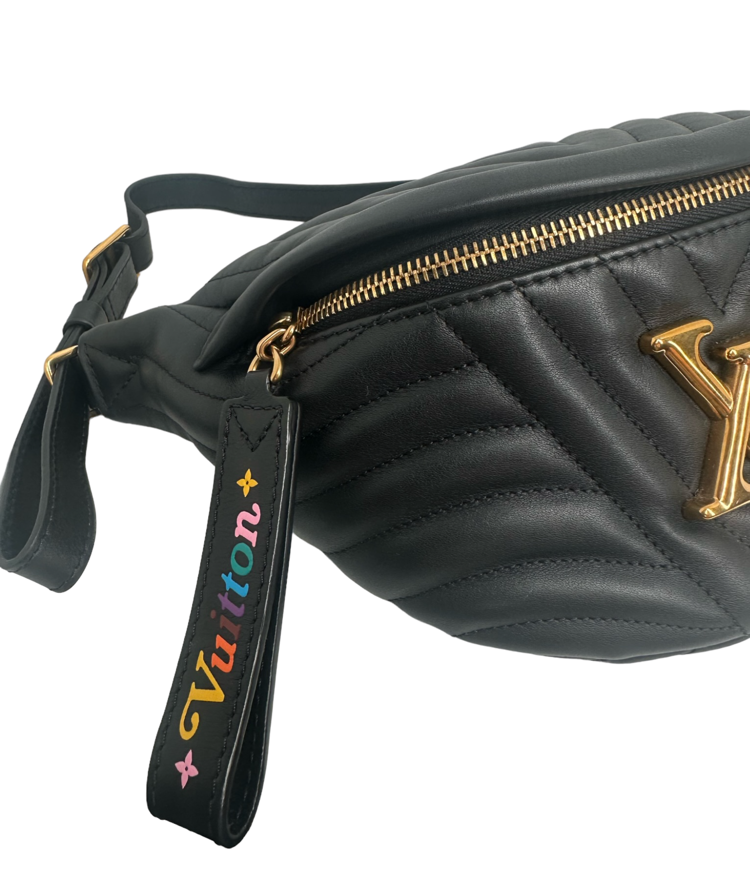 Louis Vuitton Black Leather New Wave Belt Bag Louis Vuitton