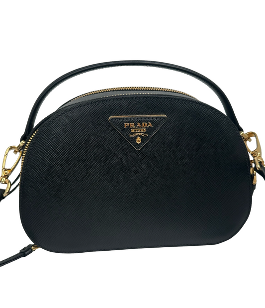 PRADA - Black Saffiano Odette Bag